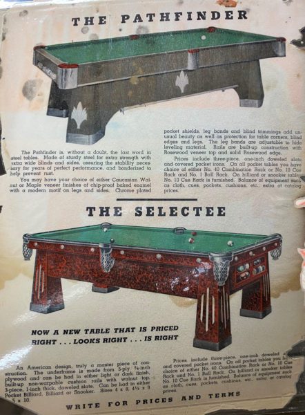 1940s tables
