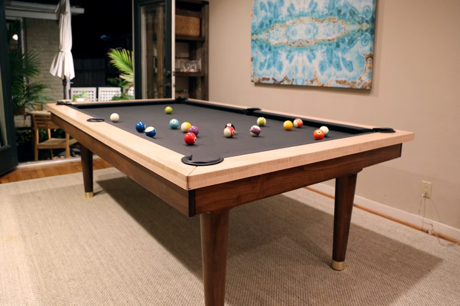 Deville Curly Maple Game Room Inspiration